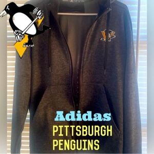 🆕 Pittsburgh Penguins Adidas Full Zip Jacket NHL NWOT